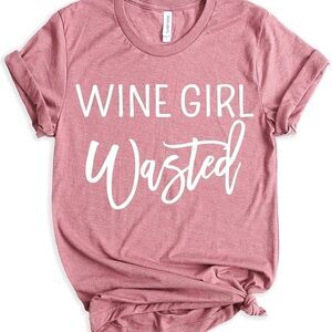 Wine Girl Wasted Graphic Tee – Women's Size Large